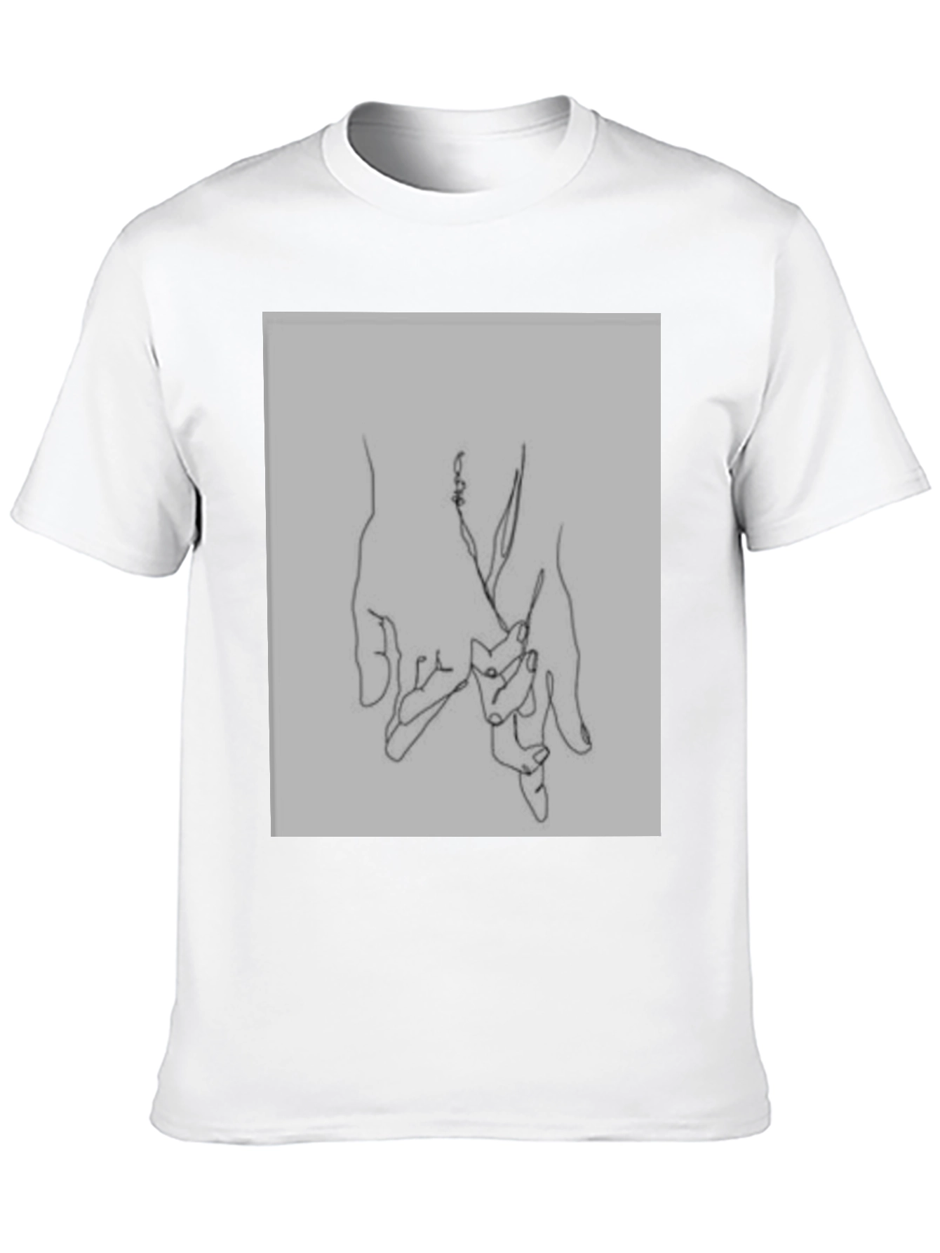Minimalist Hand Holding Graphic Tee