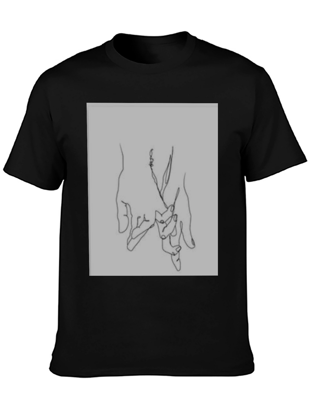 Minimalist Hand Holding Graphic Tee