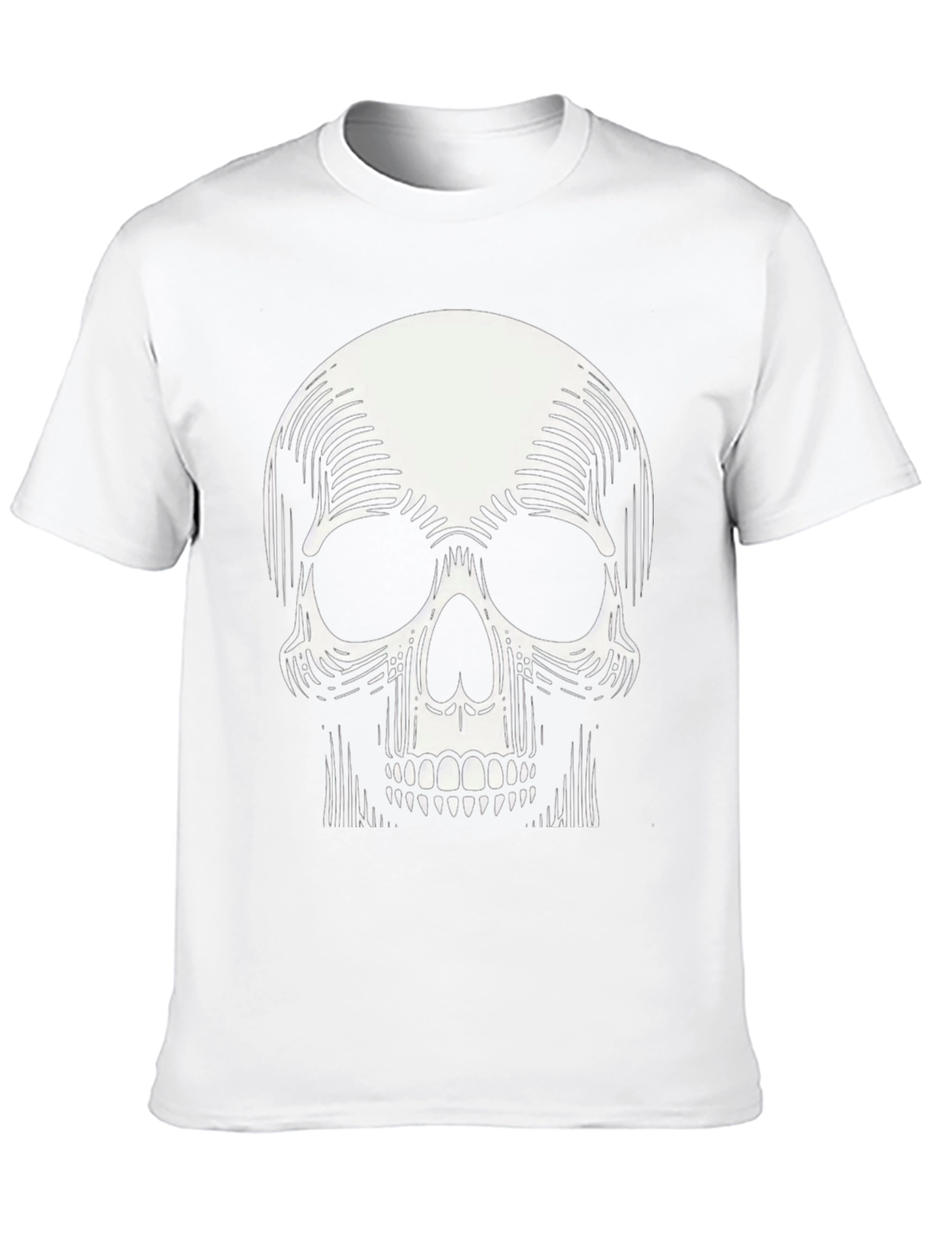 Skull Graphic Print Tee - Modern Design