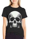 Skull Graphic Print Tee - Modern Design