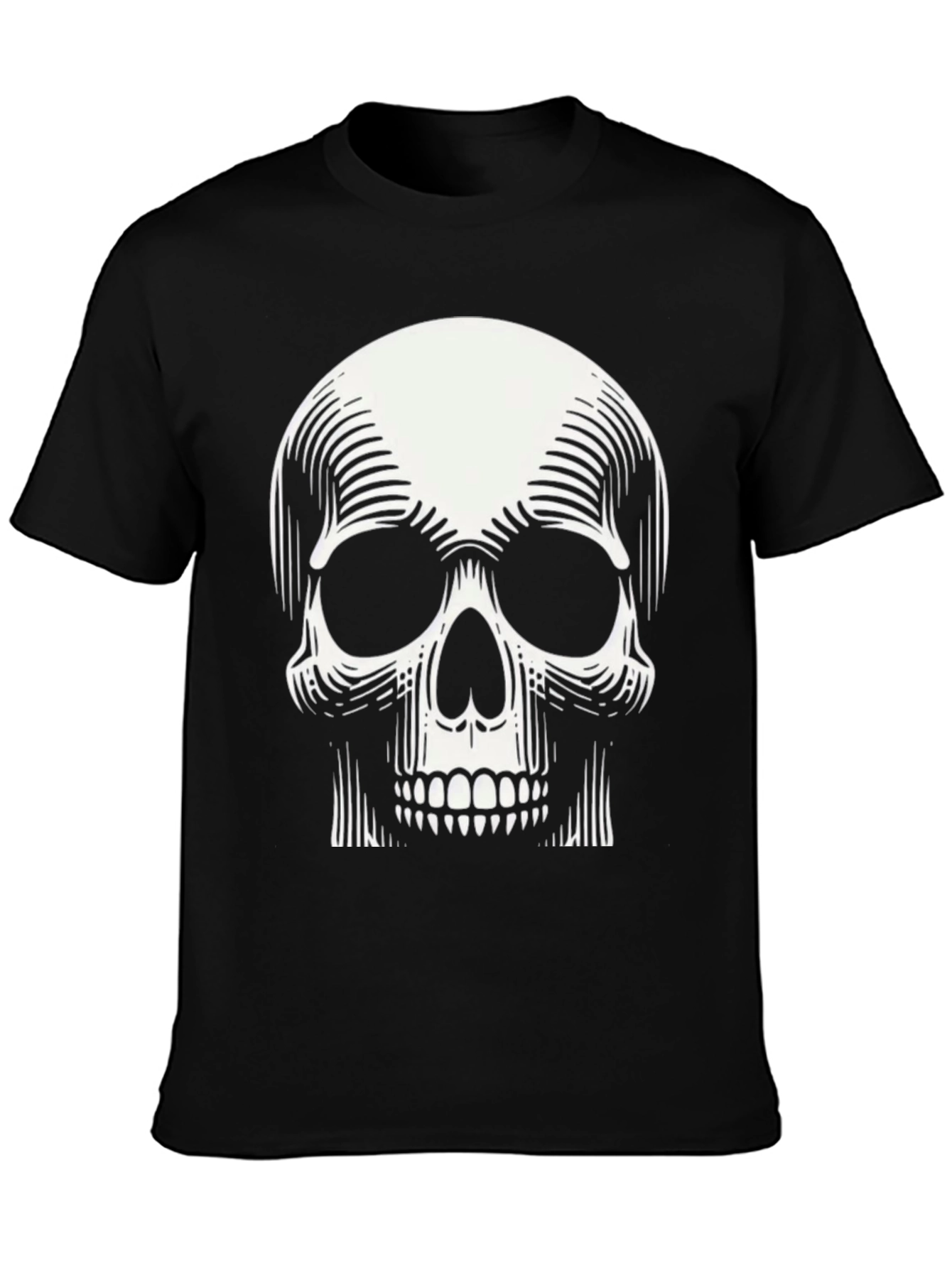Skull Graphic Print Tee - Modern Design