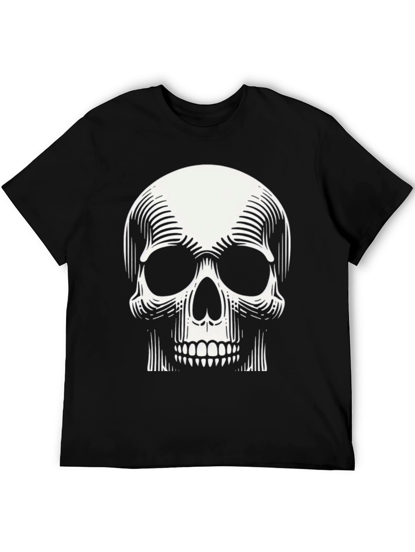 Skull Graphic Print Tee - Modern Design