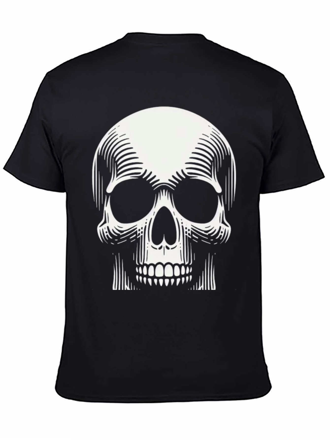Skull Graphic Print Tee - Modern Design