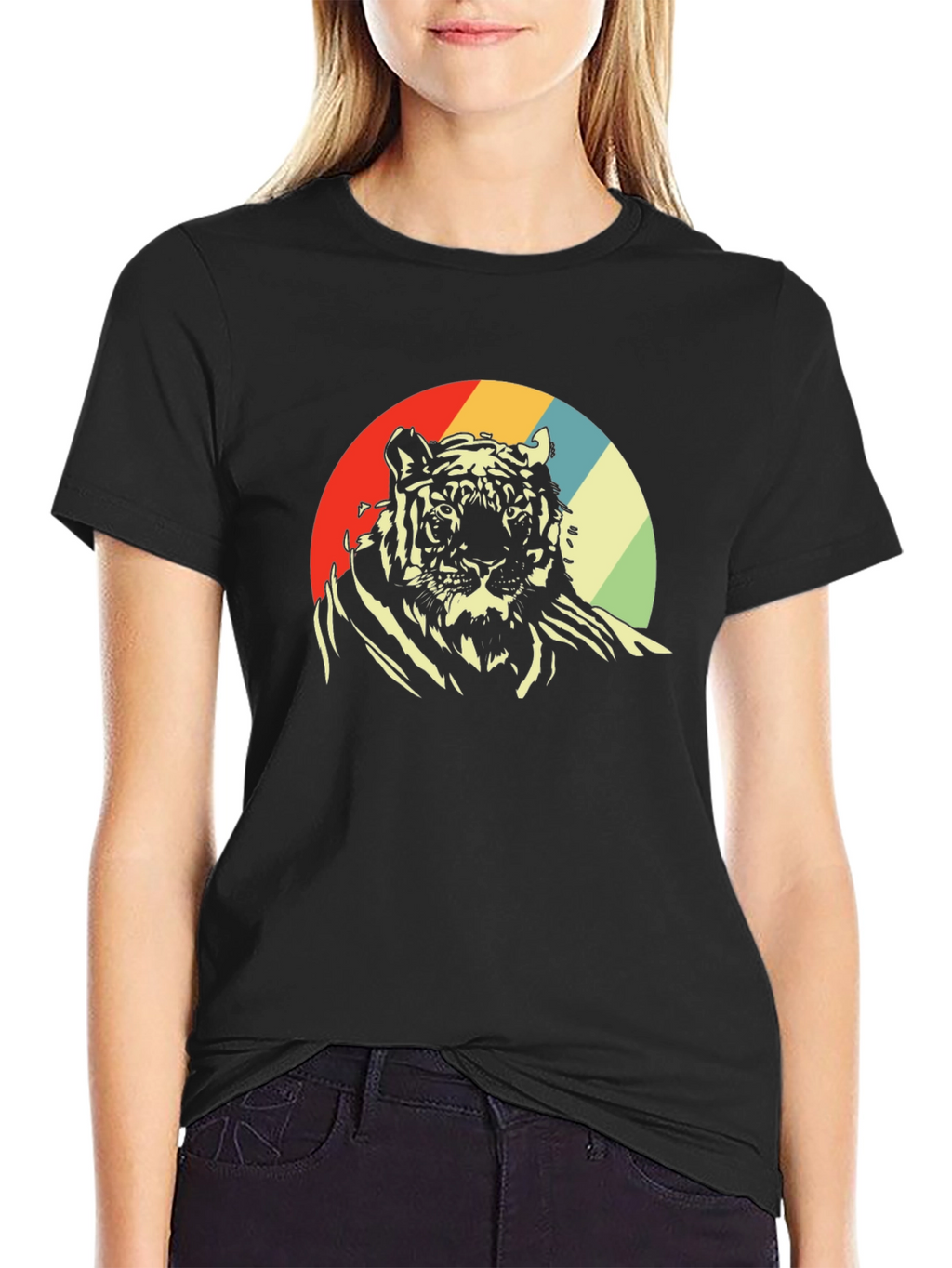 Retro Tiger Graphic Tee - Classic Style