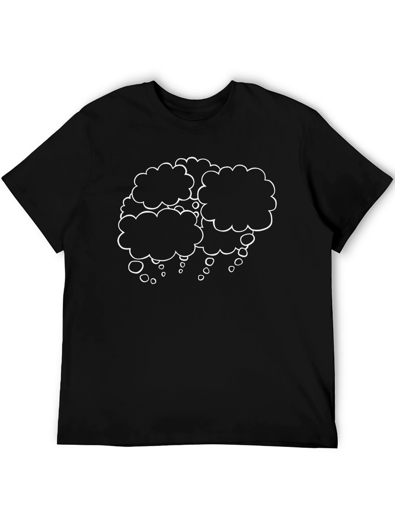 Thinking Cloud T-Shirt - Black Cotton Tee