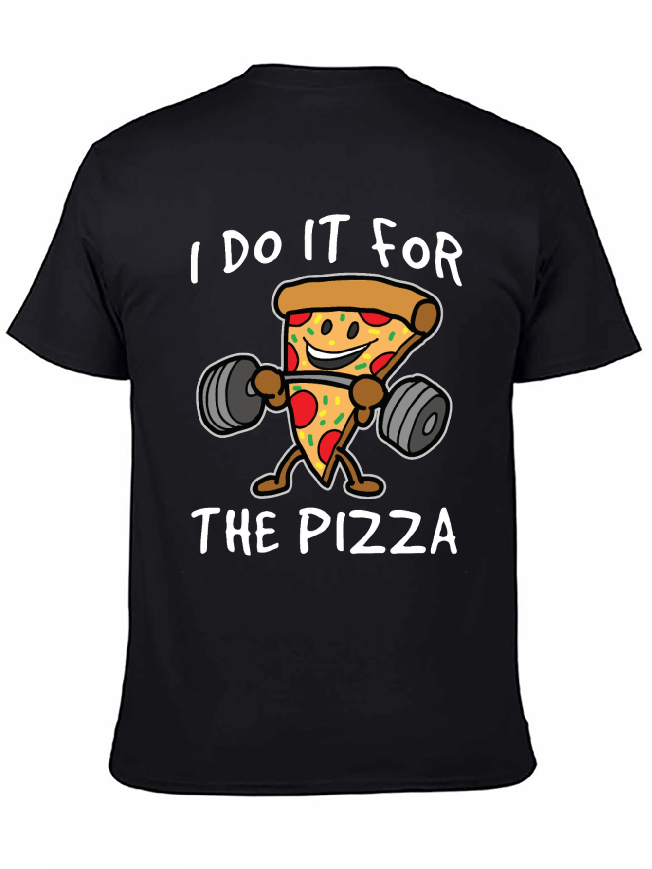 Pizza Gym Black T-Shirt