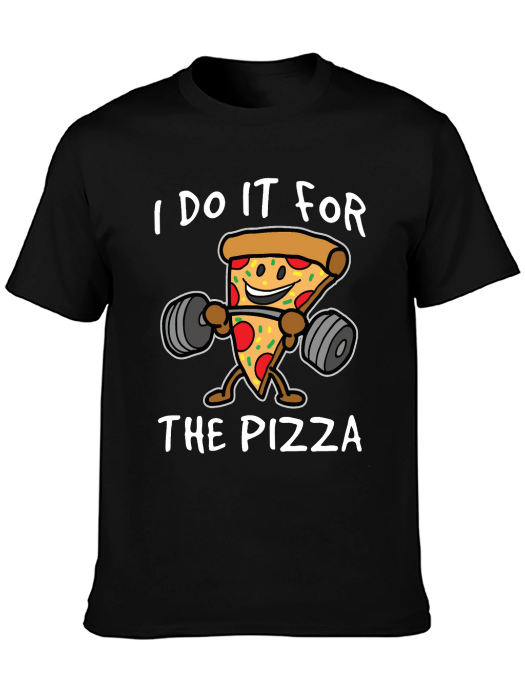 Pizza Gym Black T-Shirt