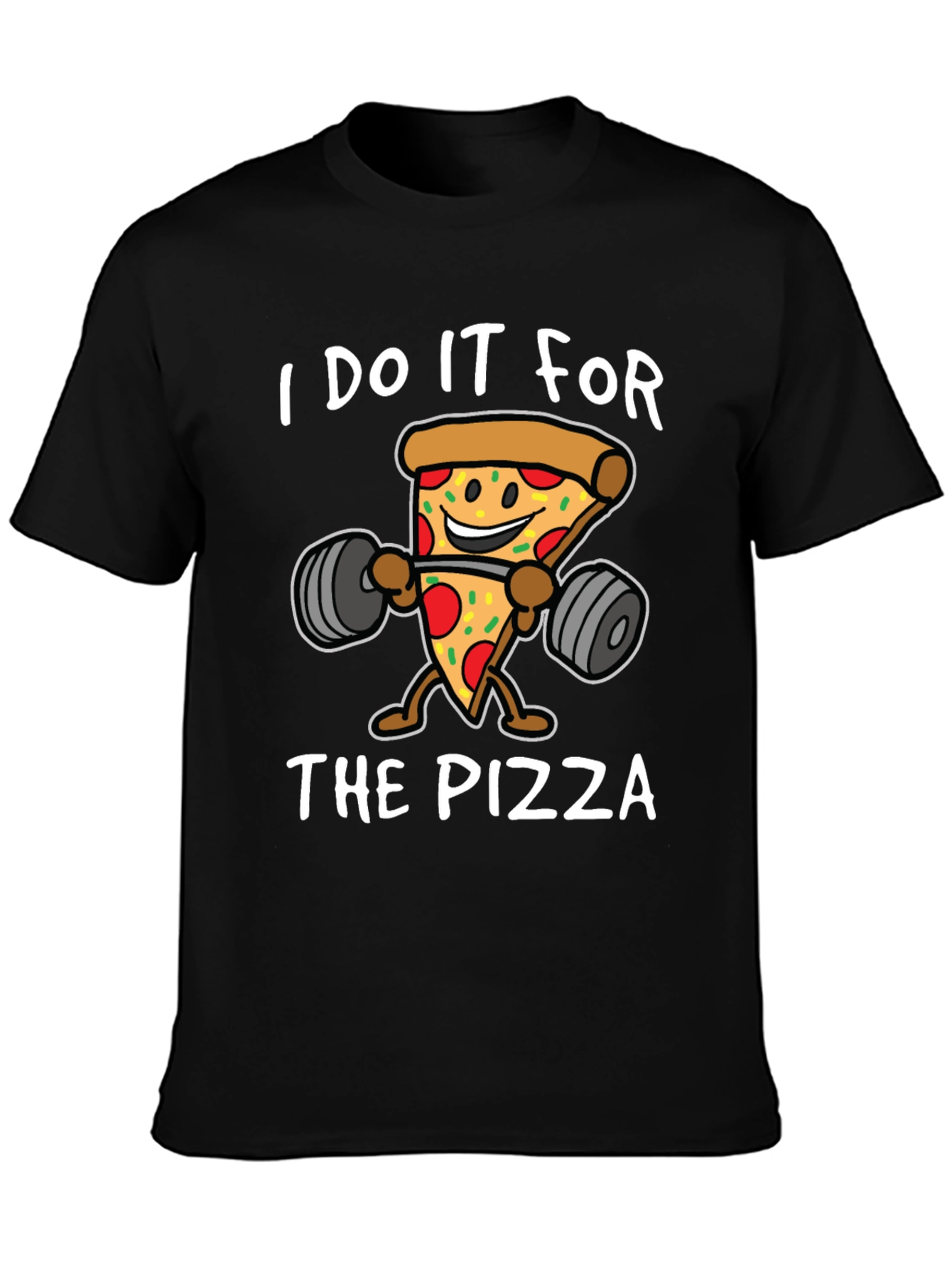 Pizza Gym Black T-Shirt
