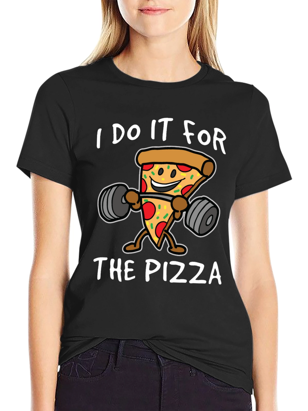 Pizza Gym Black T-Shirt