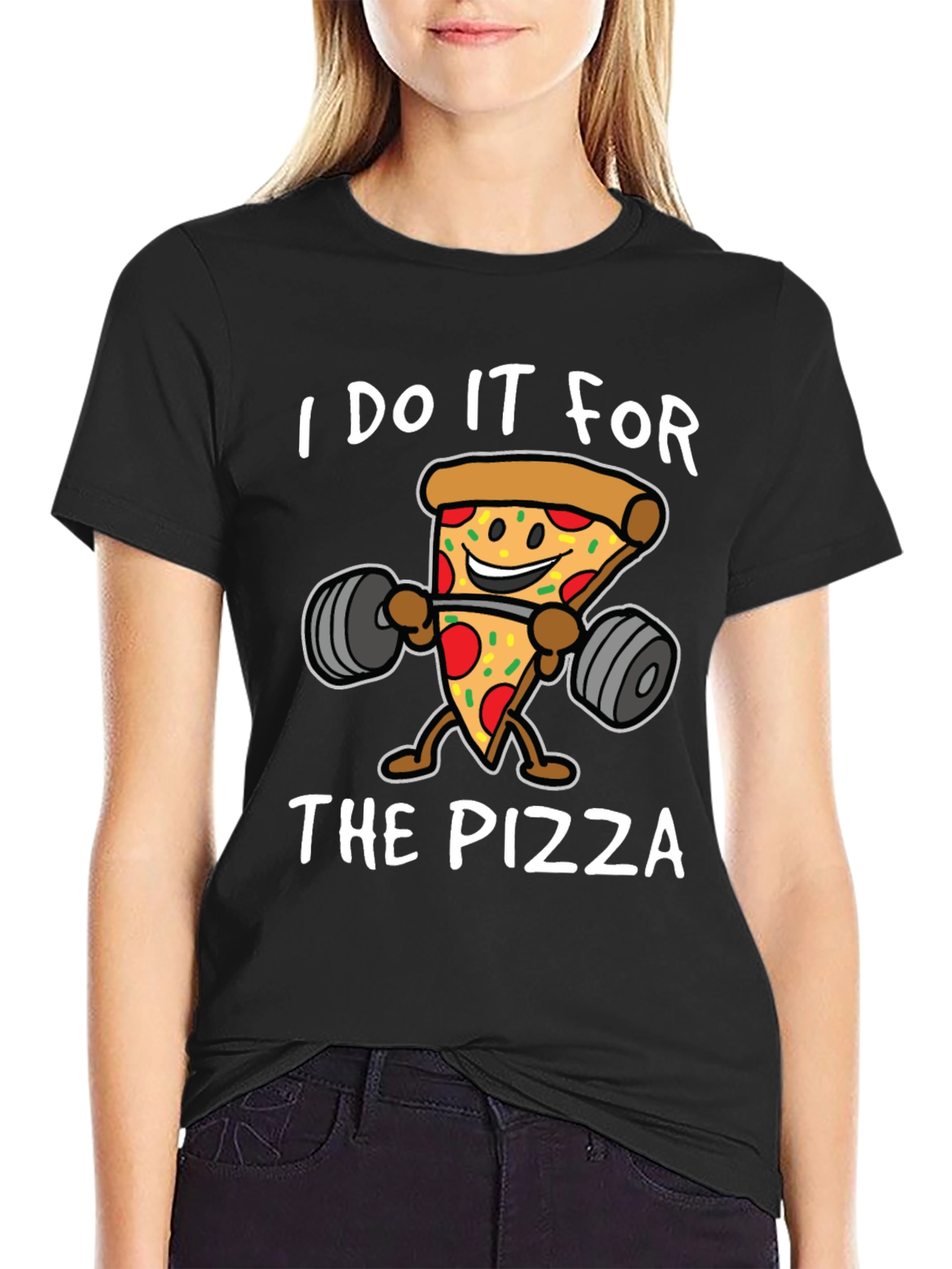 Pizza Gym Black T-Shirt