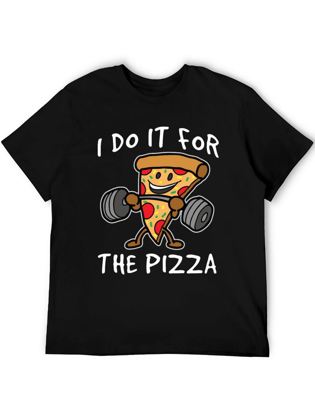 Pizza Gym Black T-Shirt