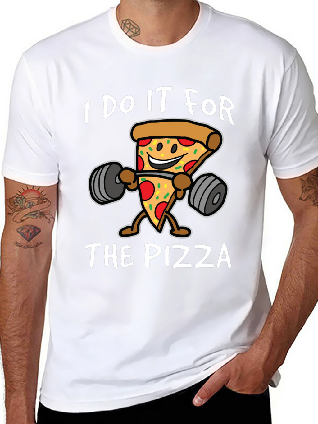 Pizza Gym Black T-Shirt