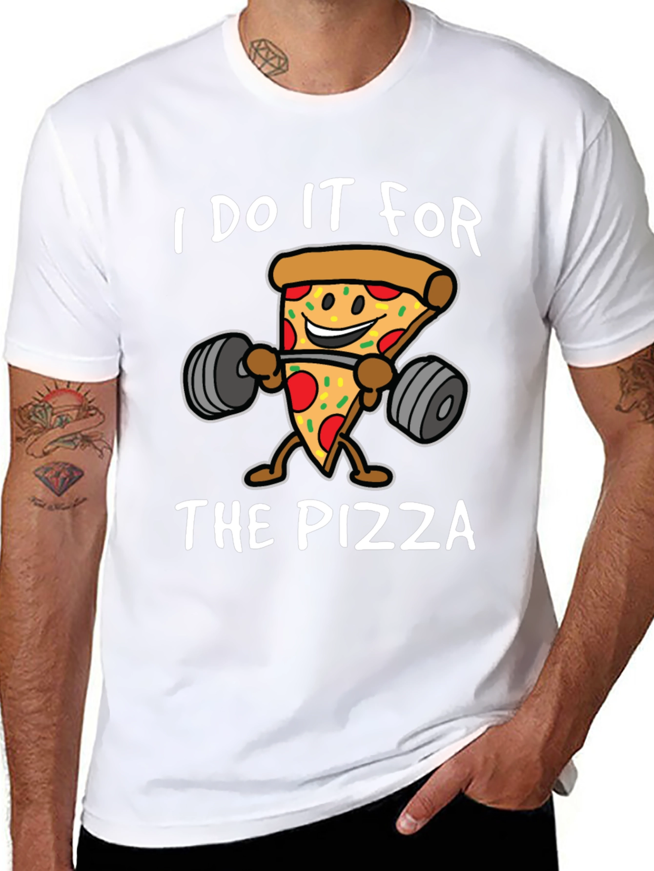 Pizza Gym Black T-Shirt