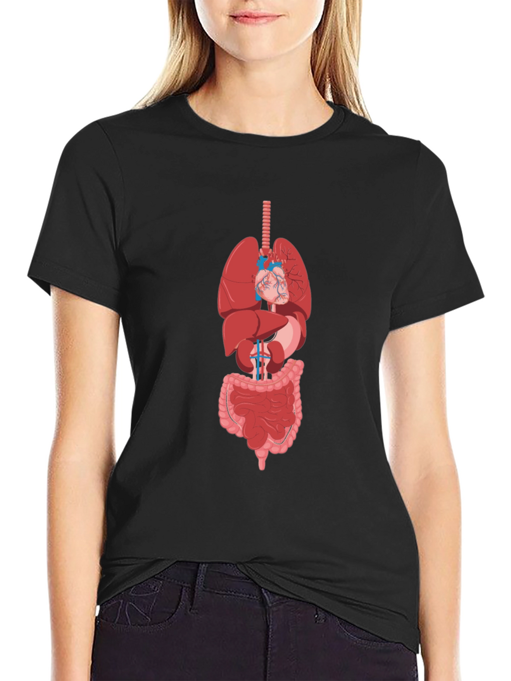 Anatomy Print T-Shirt - Unique Graphic Tee