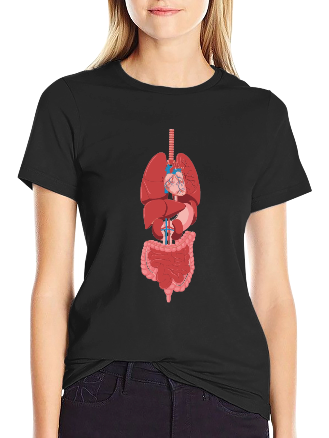 Anatomy Print T-Shirt - Unique Graphic Tee