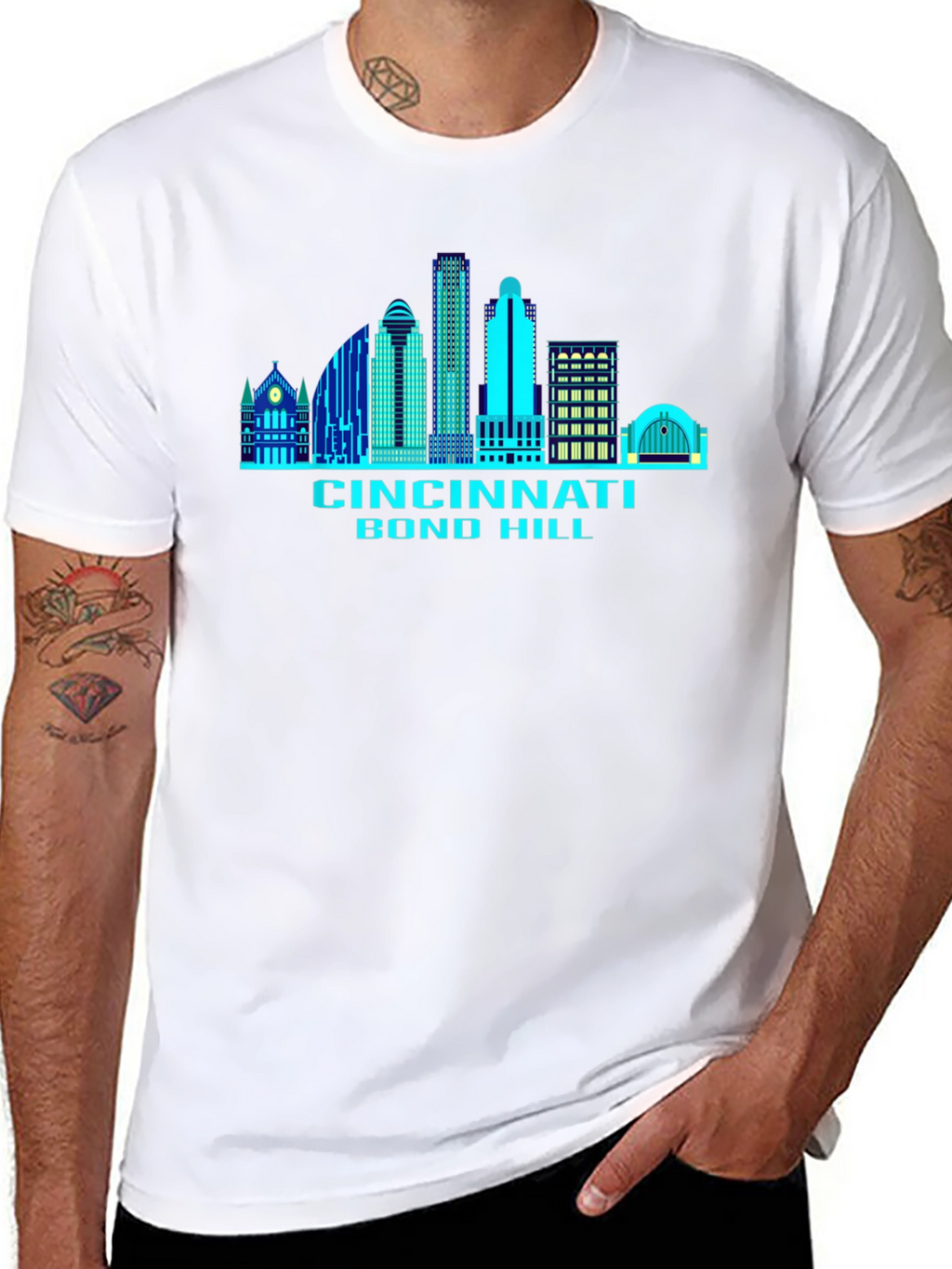 Cincinnati Skyline T-Shirt - Bond Hill