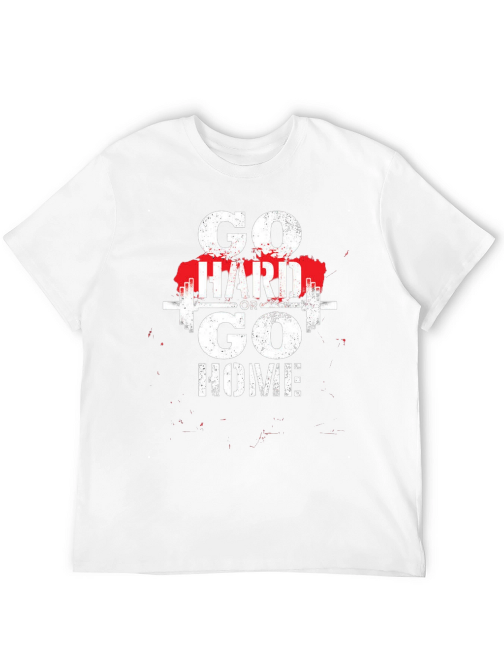 Go Hard or Go Home Black Graphic Tee