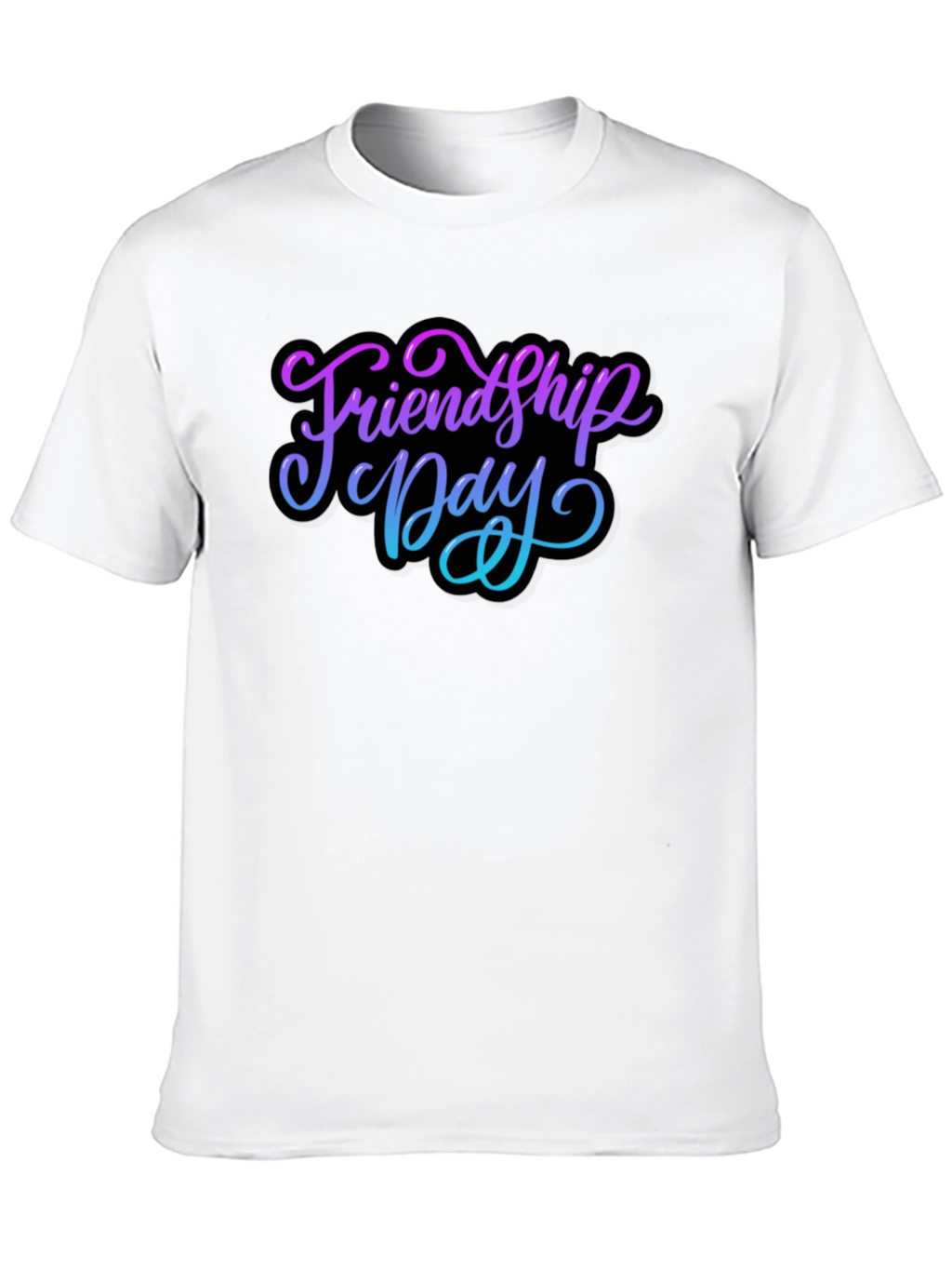 Friendship Day Black T-Shirt