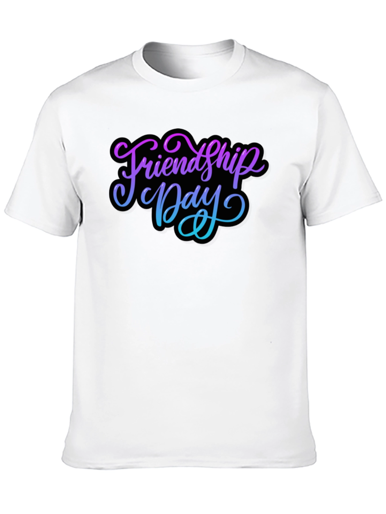 Friendship Day Black T-Shirt