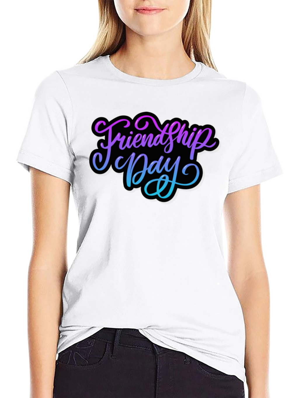 Friendship Day Black T-Shirt