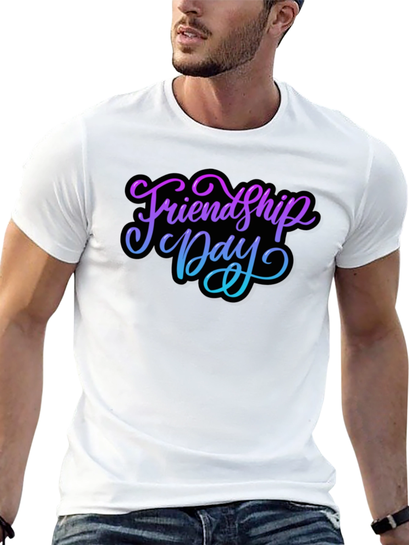 Friendship Day Black T-Shirt