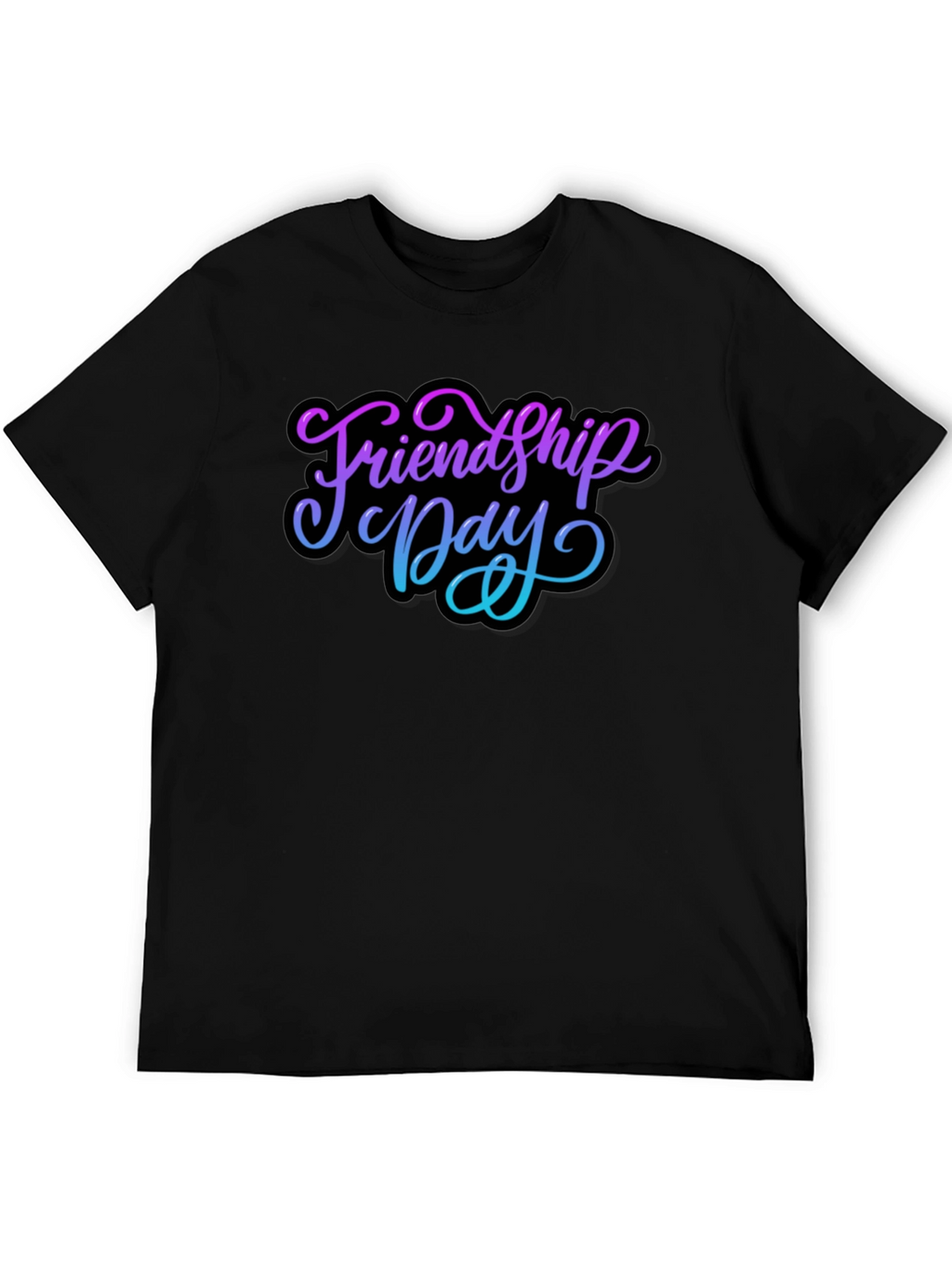 Friendship Day Black T-Shirt