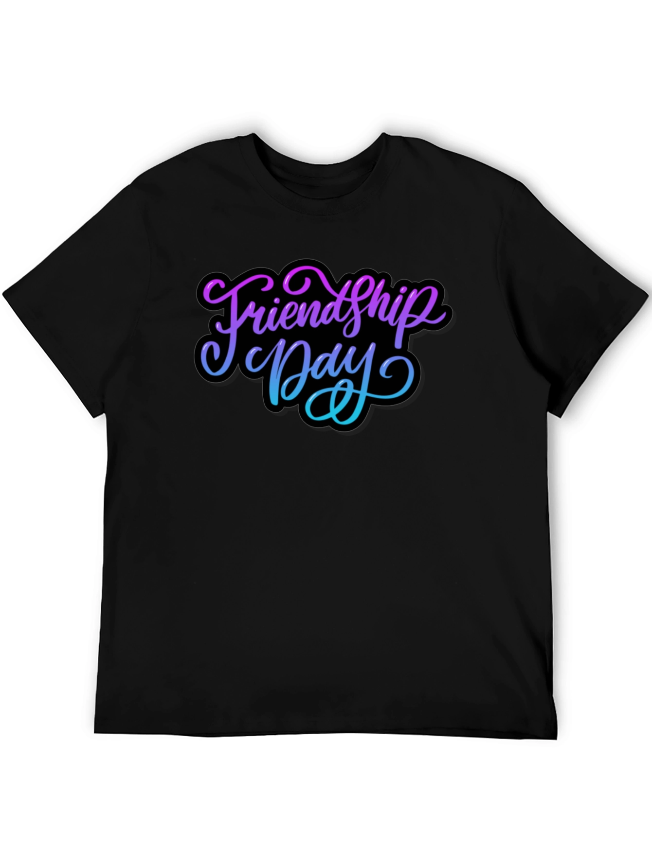 Friendship Day Black T-Shirt