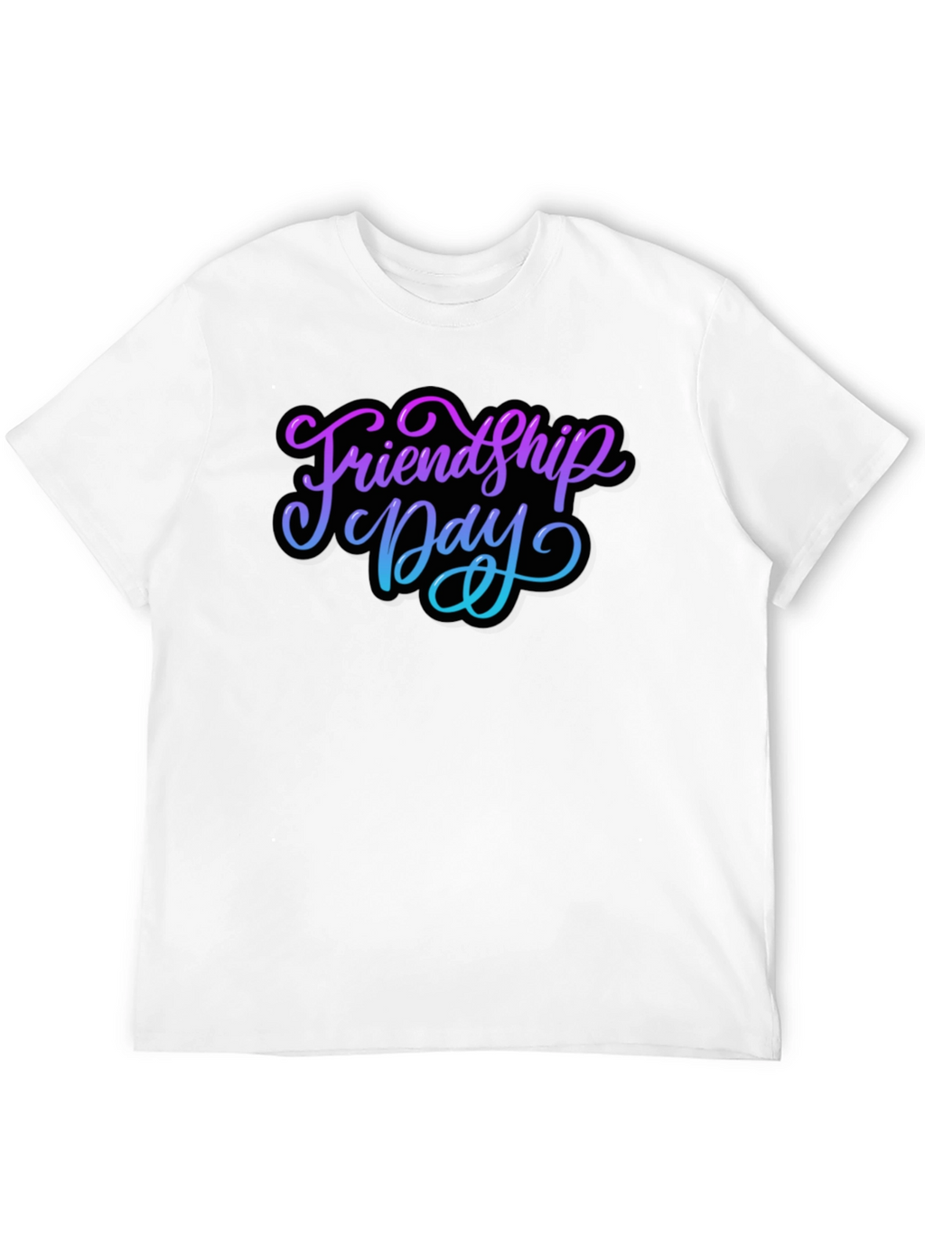 Friendship Day Black T-Shirt