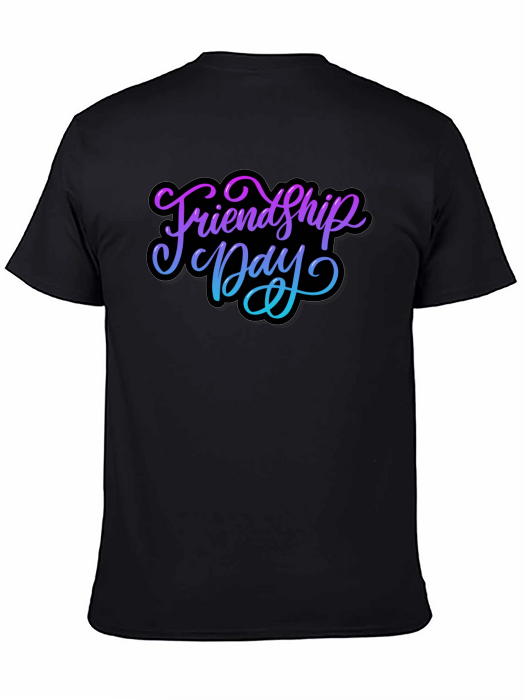 Friendship Day Black T-Shirt
