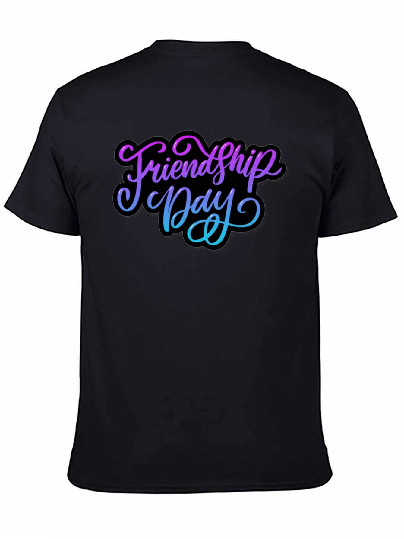 Friendship Day Black T-Shirt