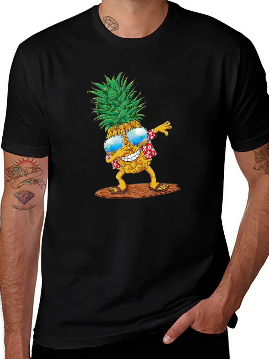 Dabbing Pineapple T-Shirt - Tropical Summer Vibes