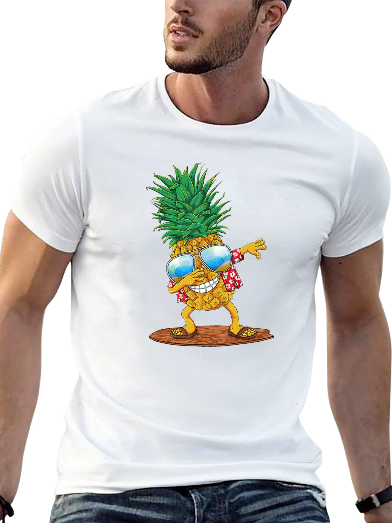 Dabbing Pineapple T-Shirt - Tropical Summer Vibes