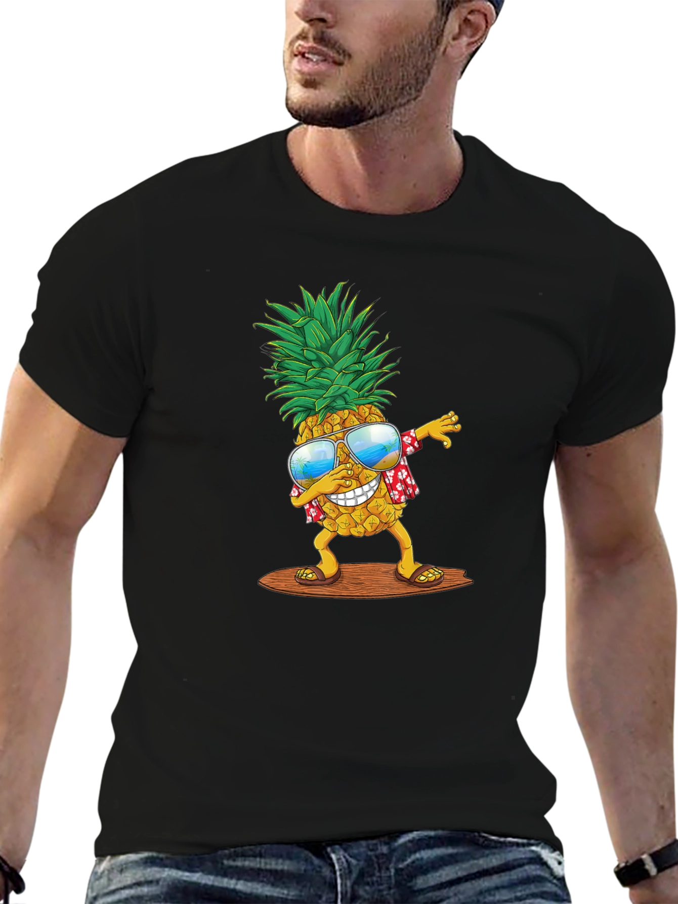Dabbing Pineapple T-Shirt - Tropical Summer Vibes