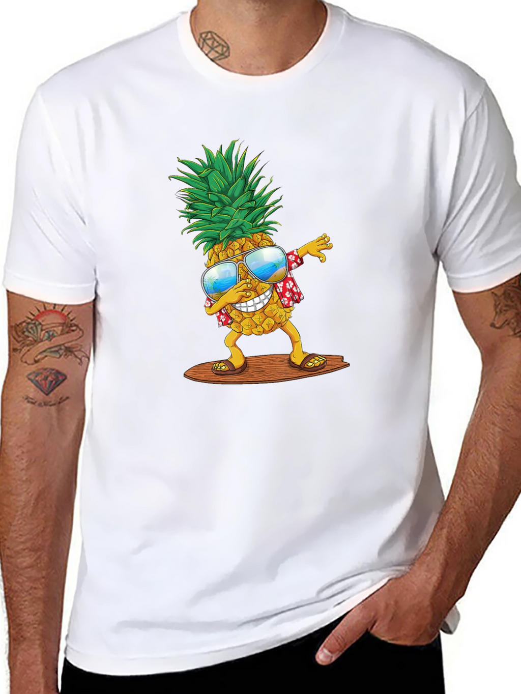 Dabbing Pineapple T-Shirt - Tropical Summer Vibes