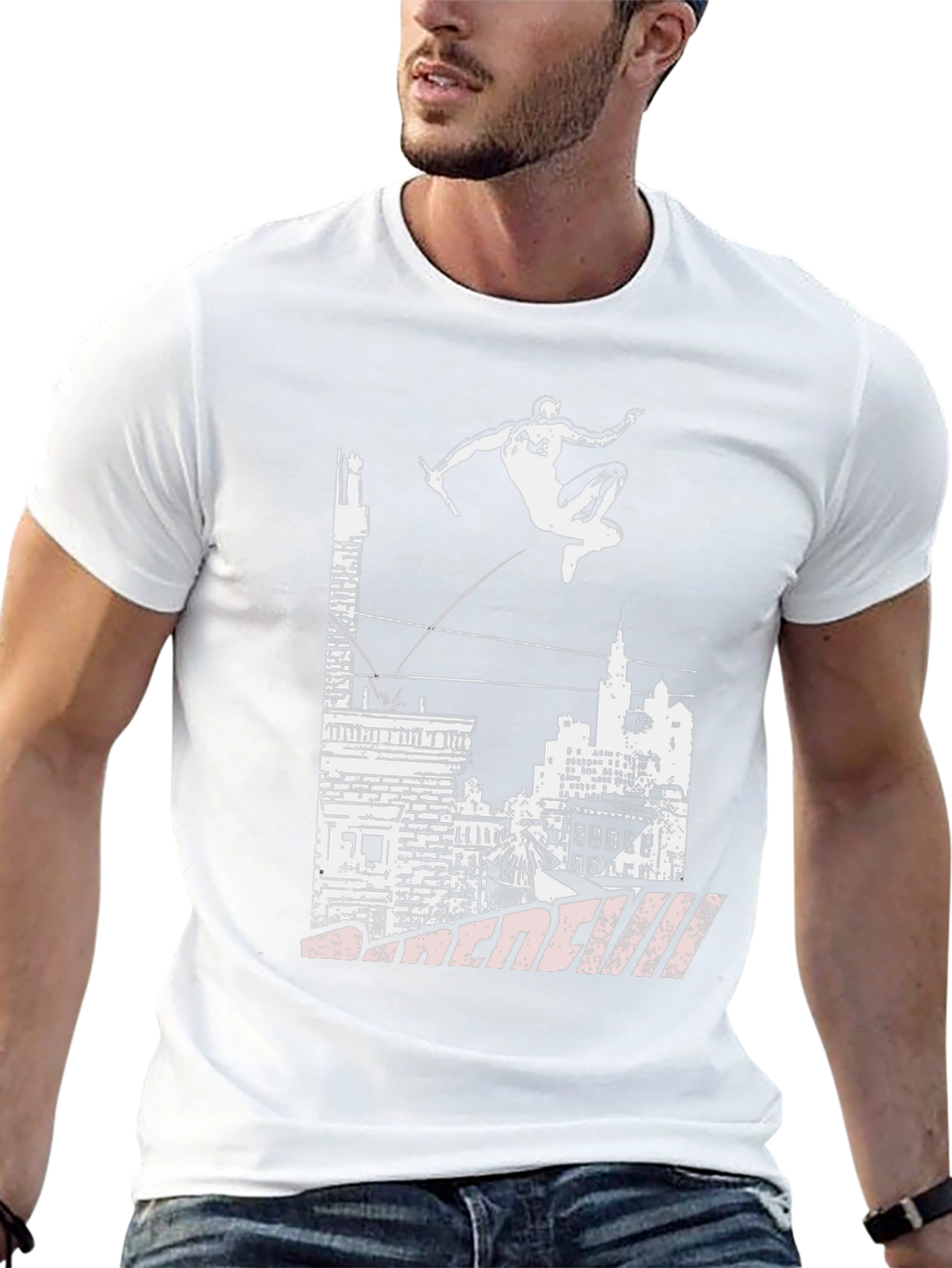 Daredevil Cityscape Graphic Tee - Black