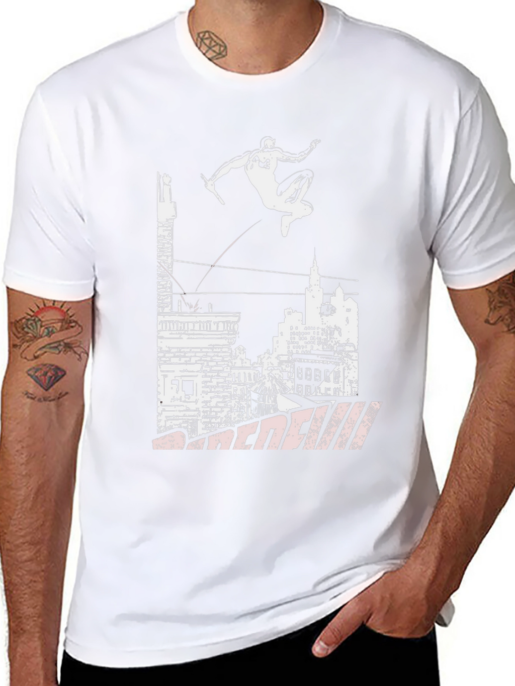 Daredevil Cityscape Graphic Tee - Black