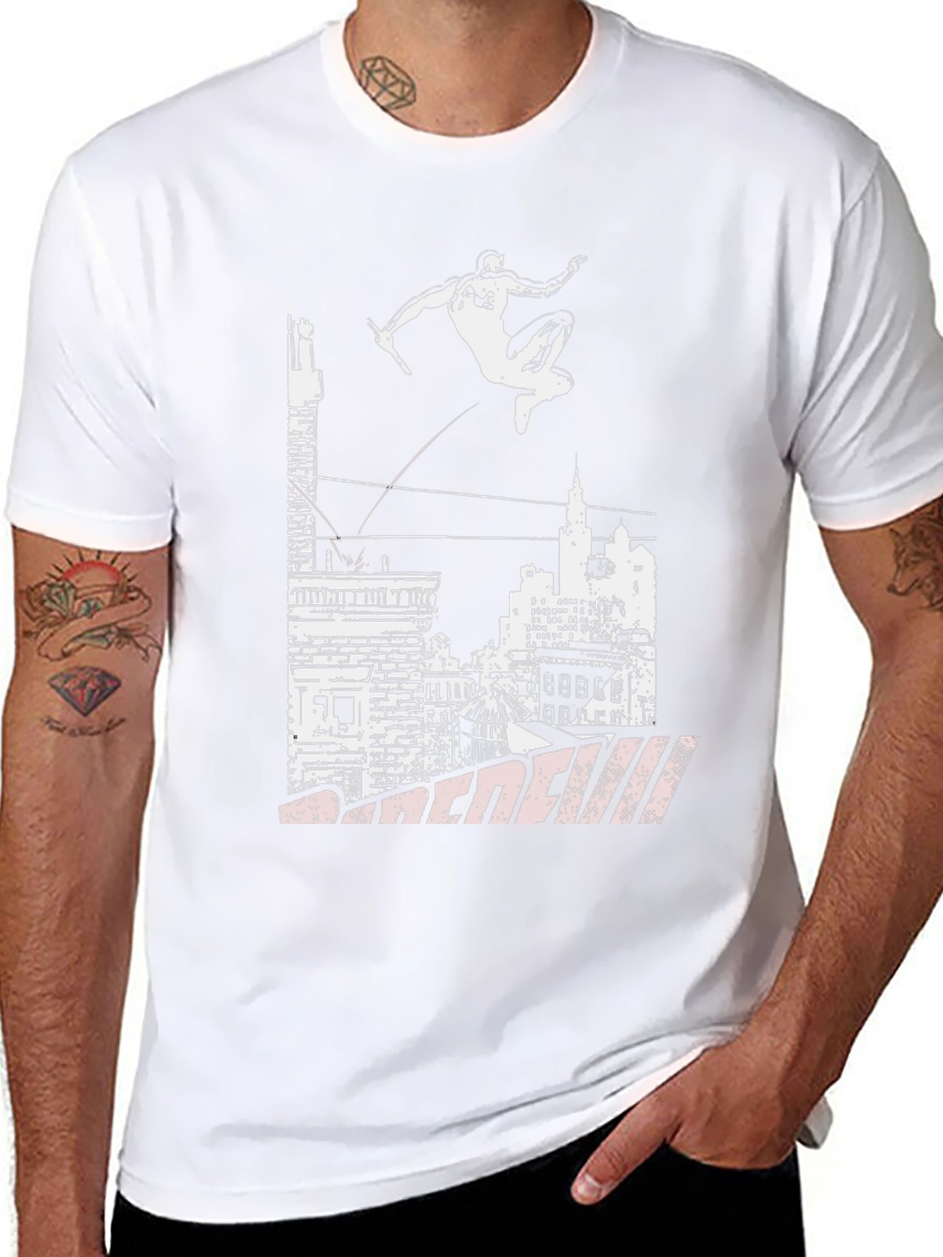 Daredevil Cityscape Graphic Tee - Black