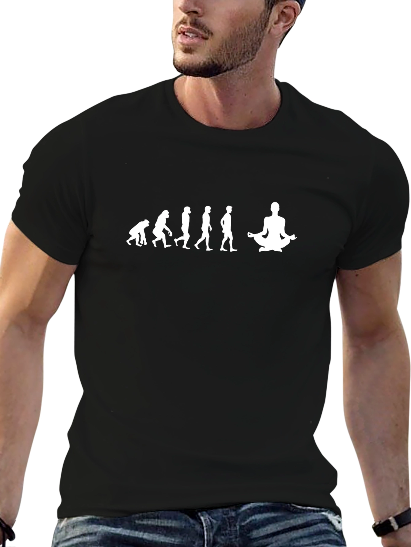 Evolution to Yogi Black T-Shirt