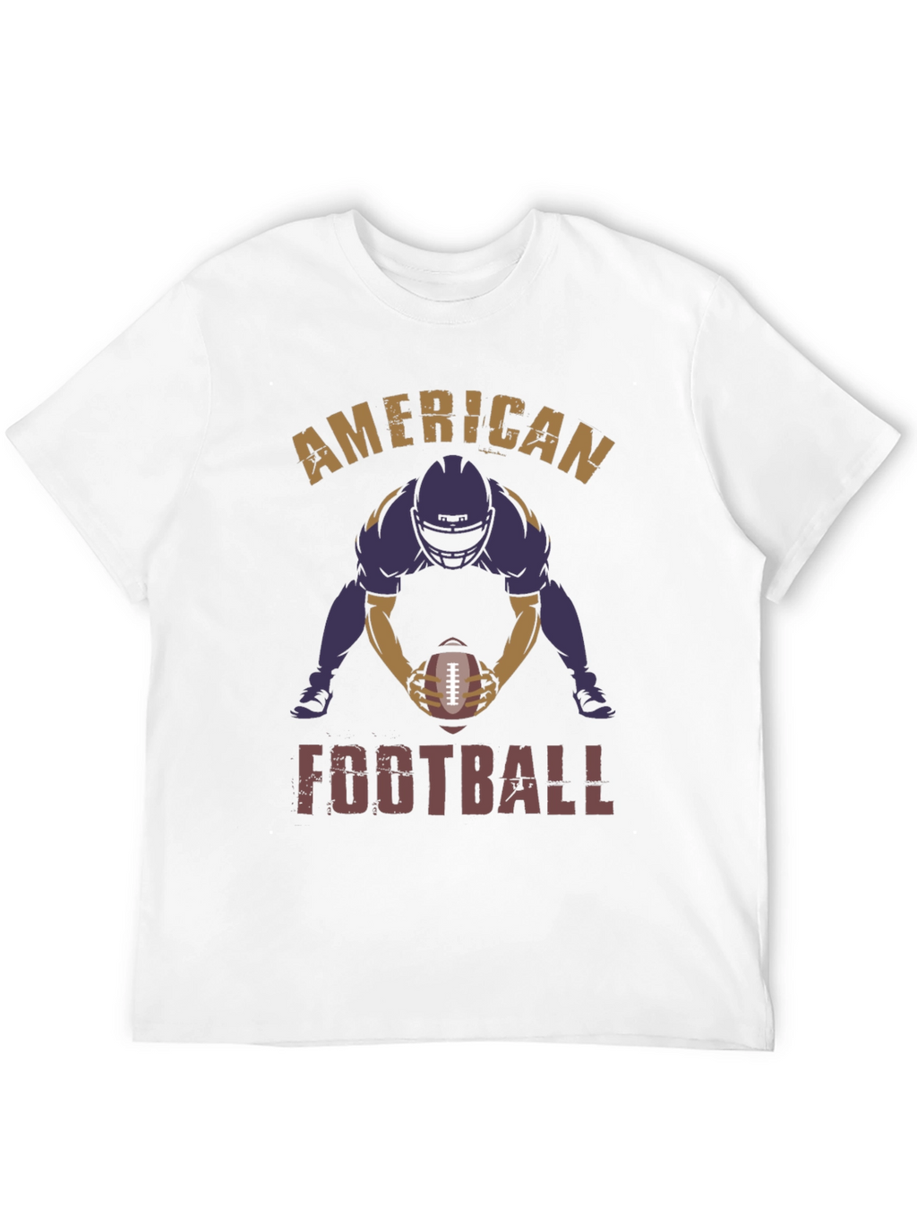 American Football Player Graphic Print T-Shirt