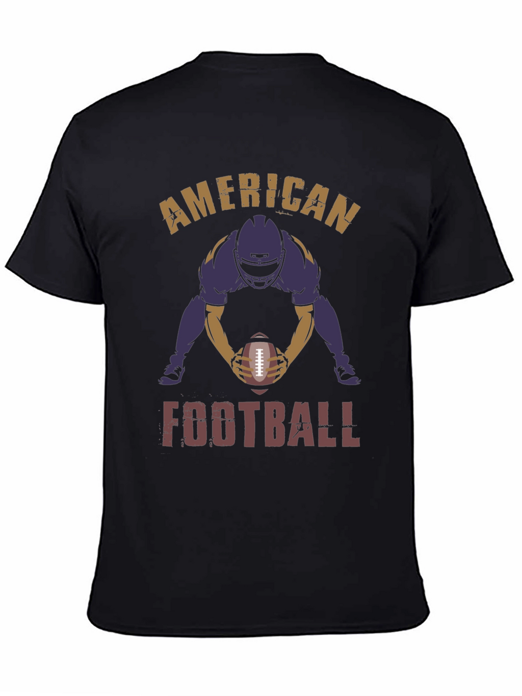American Football Player Graphic Print T-Shirt
