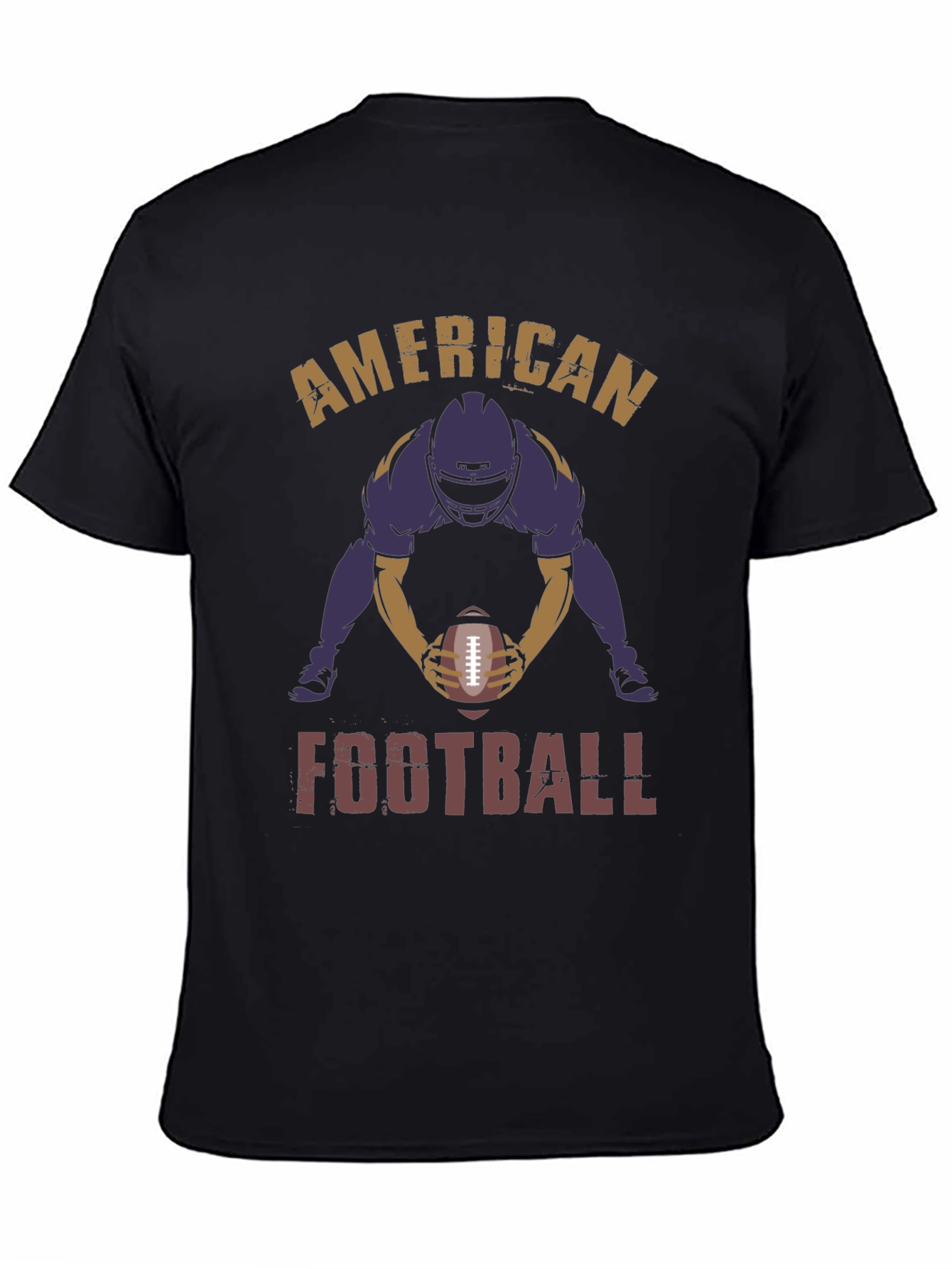American Football Player Graphic Print T-Shirt