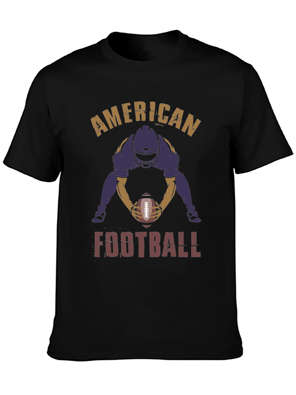 American Football Player Graphic Print T-Shirt