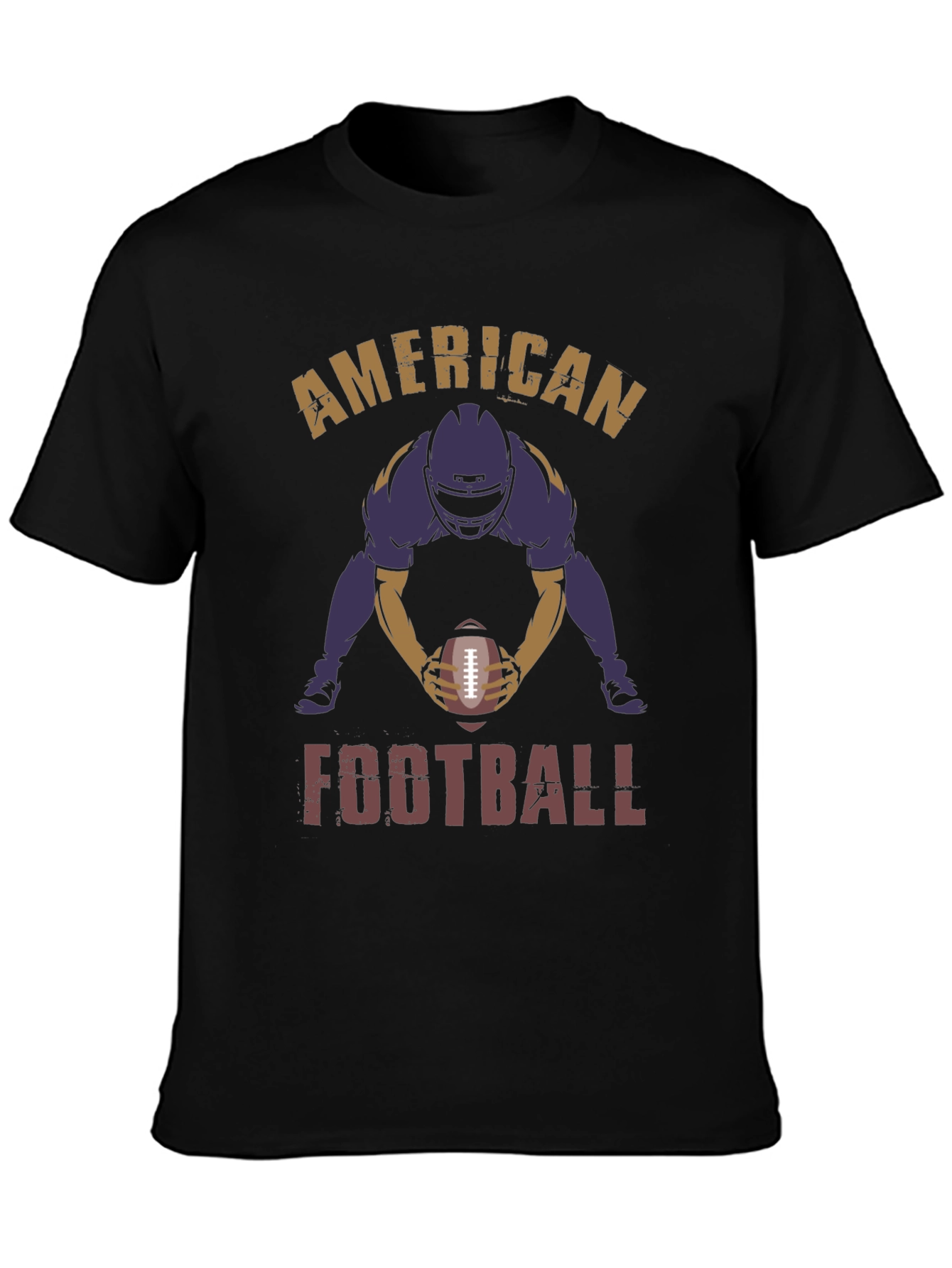 American Football Player Graphic Print T-Shirt