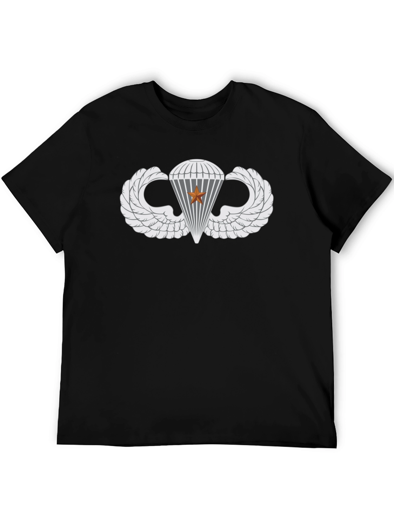 Paratrooper Wings Black T-Shirt