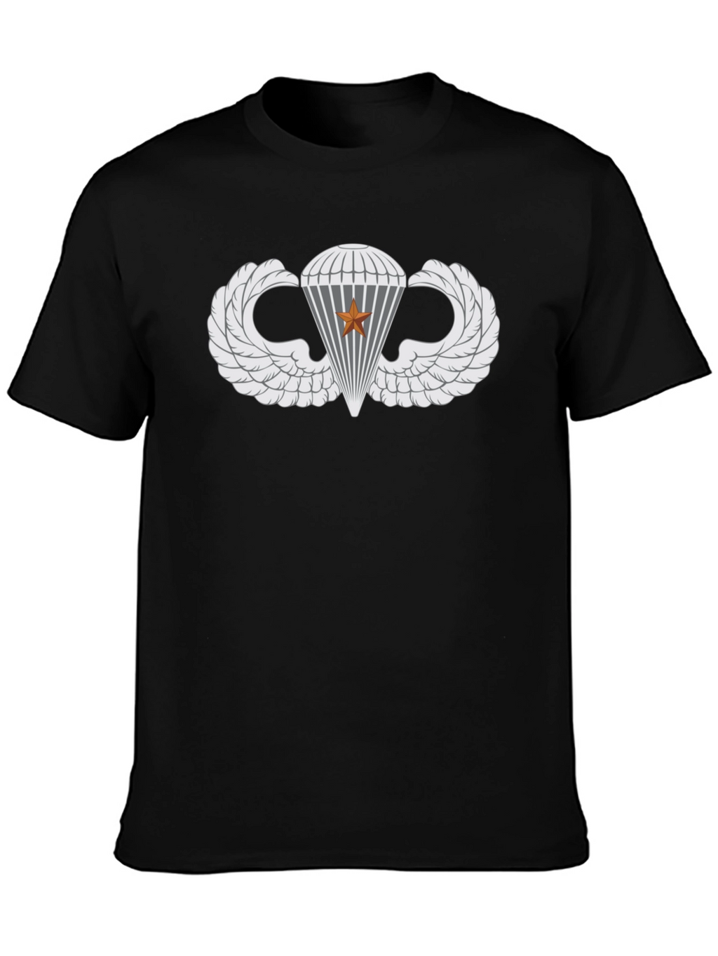 Paratrooper Wings Black T-Shirt