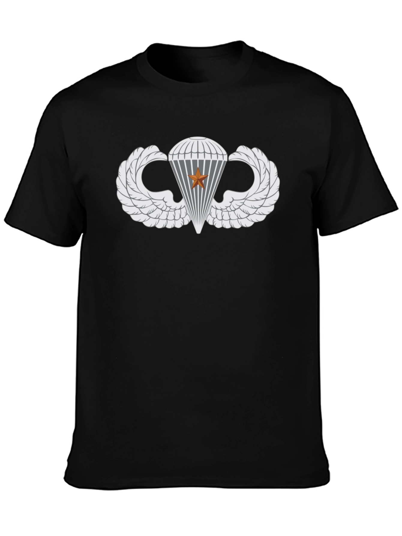 Paratrooper Wings Black T-Shirt