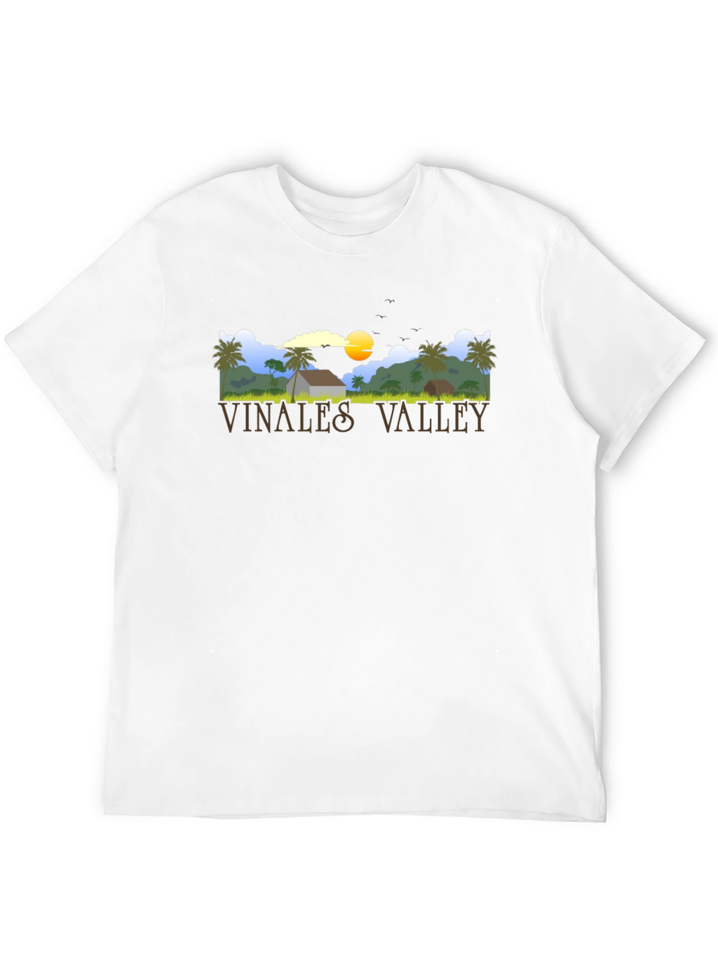 Vinales Valley Graphic Tee - Black Cotton T-Shirt