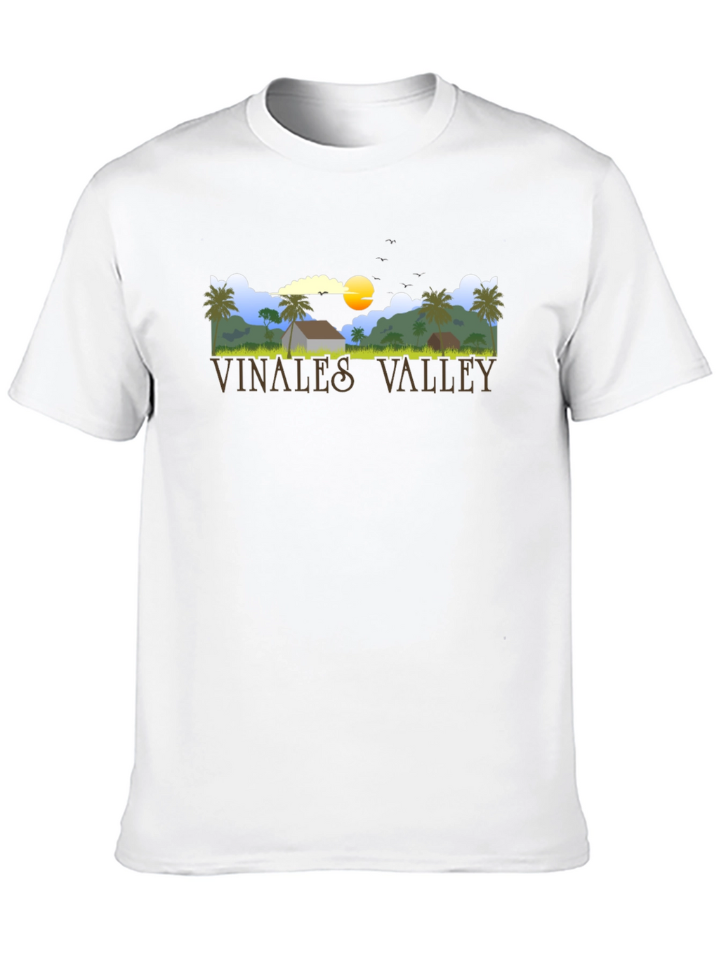 Vinales Valley Graphic Tee - Black Cotton T-Shirt