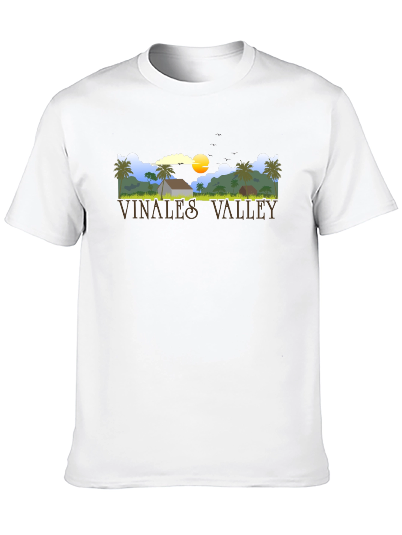 Vinales Valley Graphic Tee - Black Cotton T-Shirt