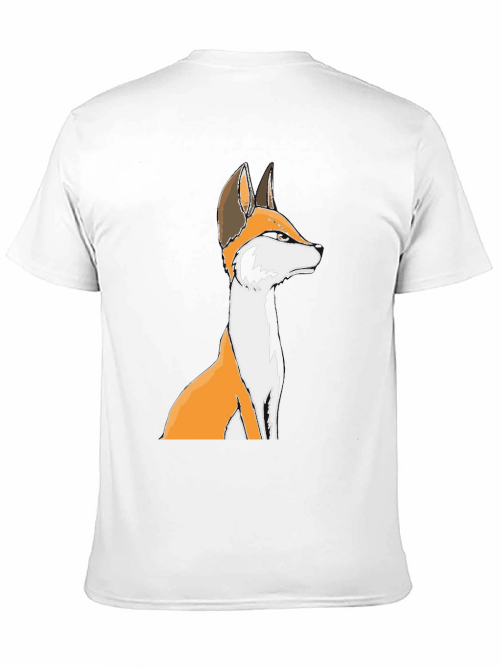 Fox Graphic Black T-Shirt - Unisex Crew Neck